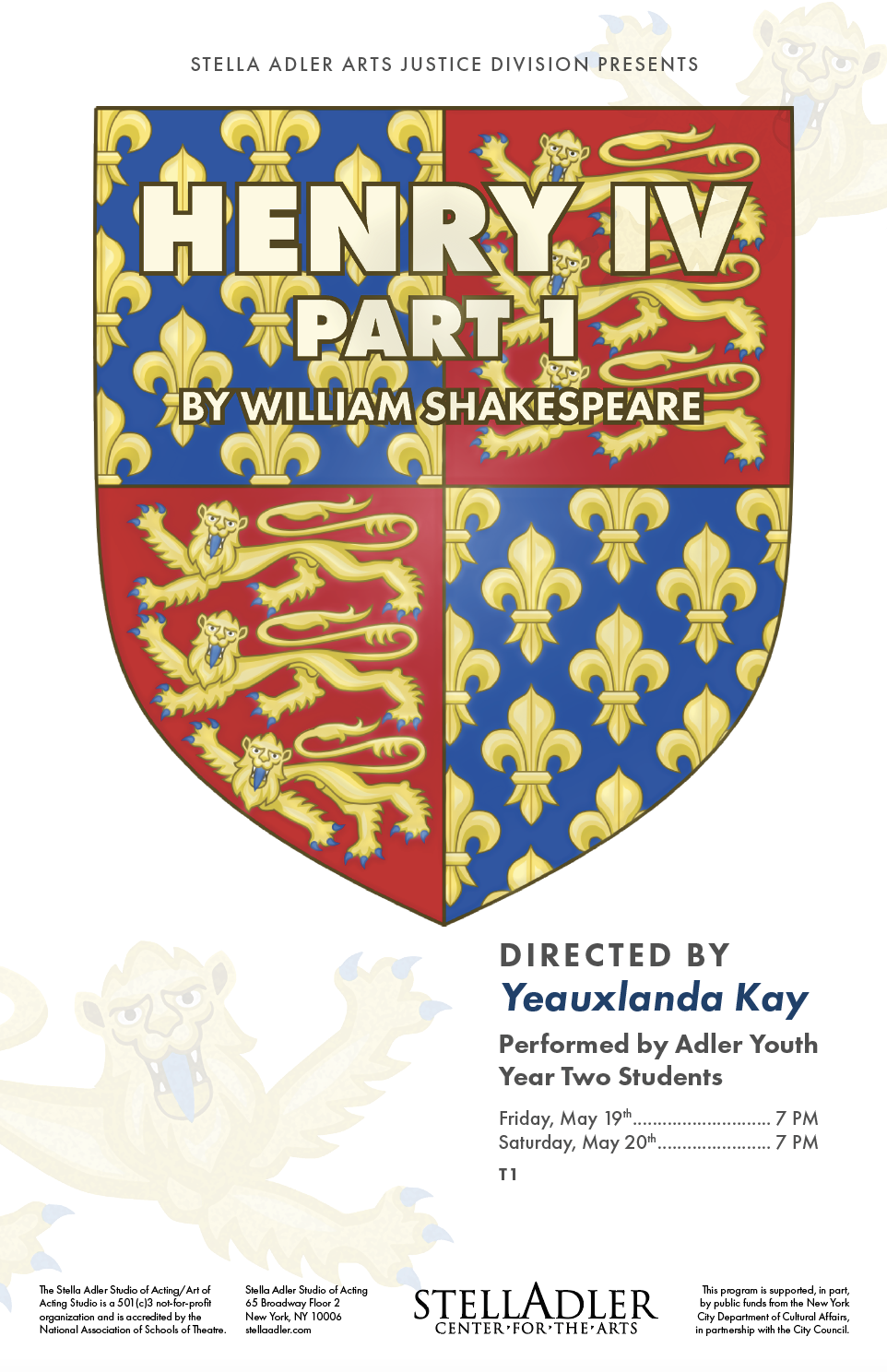 Adler Youth Year 2 Presents Henry IV pt 1 by William Shakespeare